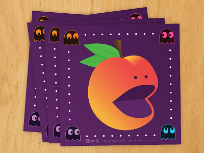 Creative South Swag adobe conference creative south ghost illustration pacman peach sticker swag vector