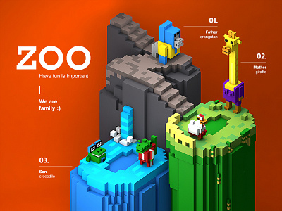 Zoo c4d，pixel