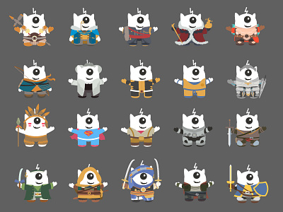 Gary - Costumes axe character clothes game items level stake warriors weapons