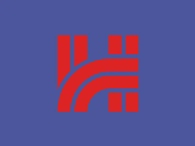 Highway Logo #Typehue h letter logo mark thick type typehue