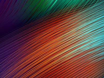 Weird line B colorful curve line poster wallpaper