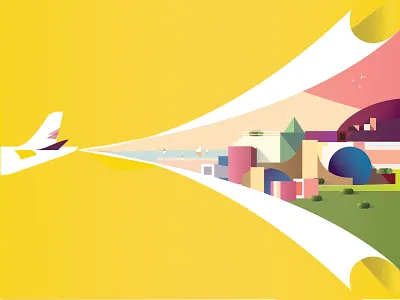 Onboarding – Travel and explore boarding city flight google gradient icon illustration ios onboarding travel trip ui