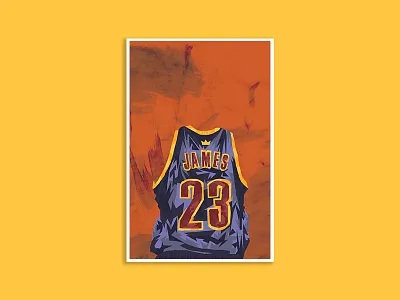 LeBron James Poster cavs cleveland jersey lbj lebron nba poster