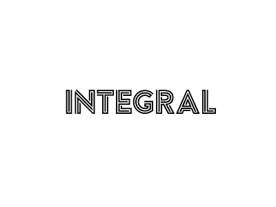 Integral architecture brand concept creative design identity illustrator integral interior logo type visual