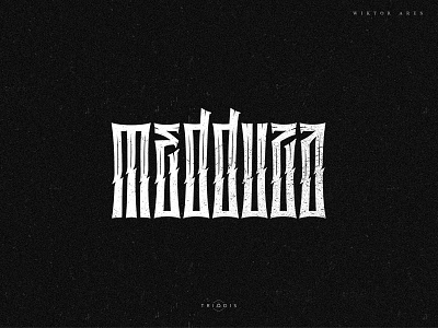 Medduza (medusa) condensed high style lettering medusa records typography