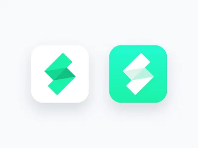 Stride logo branding colorful green icon logo logotype neon symbol type