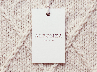 Alfonza Tag argentina branding clothing craft fashion handmade letterpress natural print tag wool