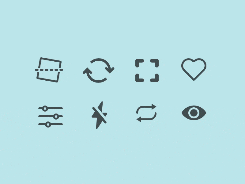 Origami Icons blue designer iconography icons ios london menu origami origami studio product product designer soft