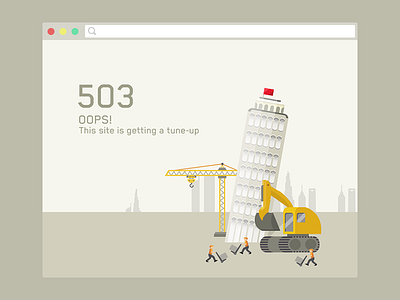 503 Error Page 503 design error