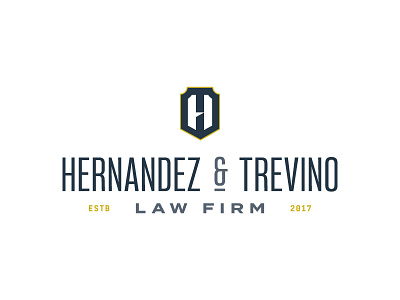 Hernandez & Trevino Law Firm badge firm h law lawyers shield t