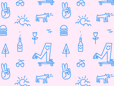 Pattern fun art fun icon illustration pattern repeat spring stroke summer vector