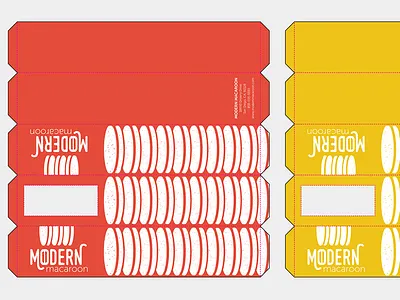 Modern Macaroon - Box Design box design modern macaroon package