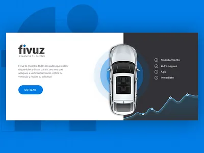 Finance & Cars car landing ui