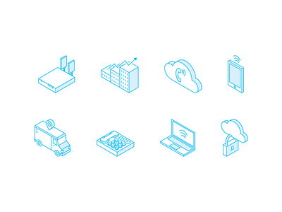 Communications/Network Icons communications icons network tech vector