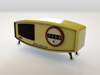 Modeling Practice: Radio 3d assets c4d cinema 4d modeling practice radio short film tests