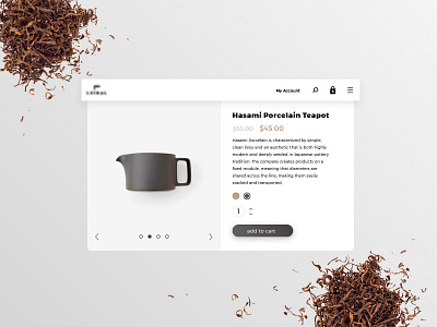 Daily UI | 012 daily ui product single product tea teapot ui ui design ux web design