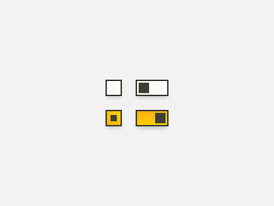 UI :: 015 - On/Off Switch check disable enable off on radial switch tick toggle ui