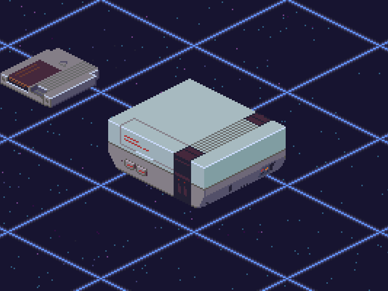 Nintendo Entertainment System animation isometric nes nintendo pixel pixel animation pixel art pixel dailies pixel dailies retro retro games retro gaming