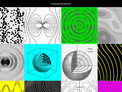 Soooounds neon pattern sounds web