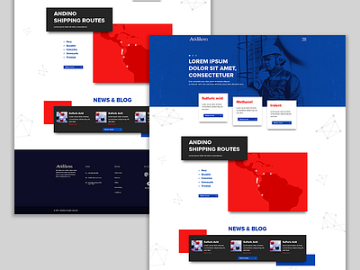 Website - Home blue bootstrap design home red ui ux web