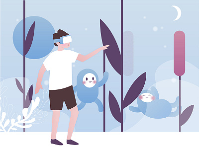 VR Experience art character concept flat game gaming illustration virtual visualisation