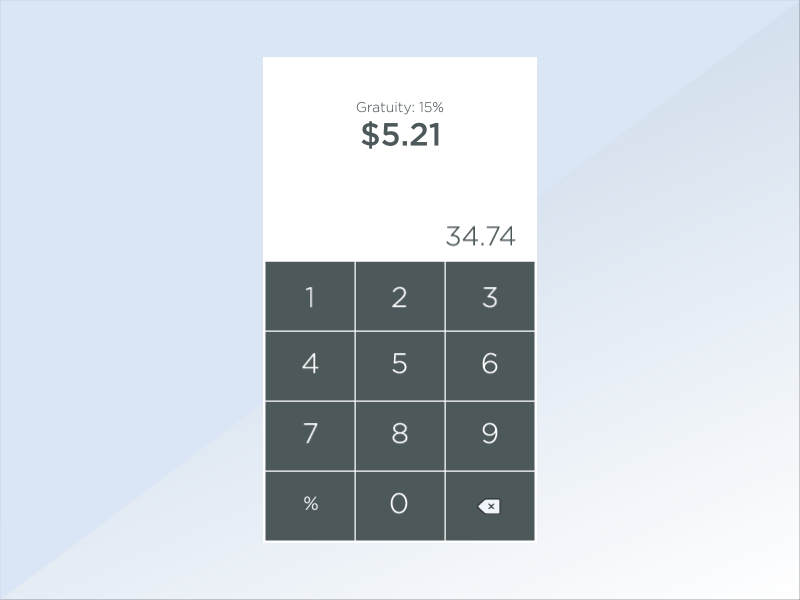 Daily UI 004 - Tip Calculator 004 100daychallenge dailyui dailyui004 uidesign userinterface uxdesign webdesign