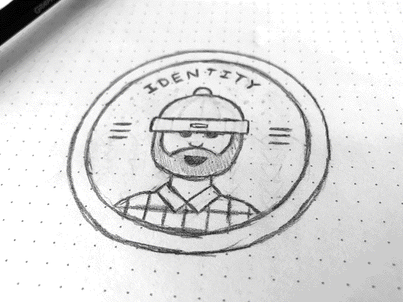 Badge sketches badge branding design flat icon illustration logo patch vector web