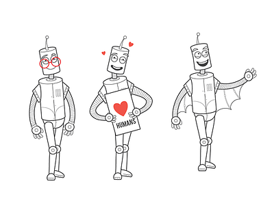 Robot and his dog ai android animal dog humans machine robot