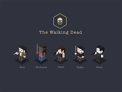 The Walking Dead 2.5D illustration