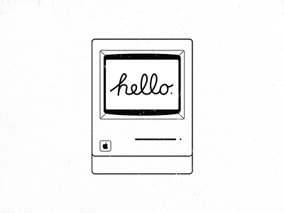 Hello Mac apple classic computer hello macintosh steve jobs