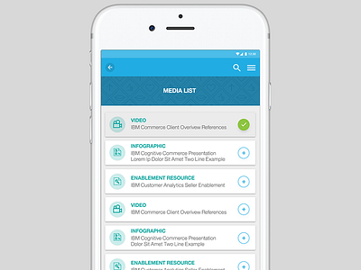 Assets List - iOS App app design interaction design ios ios app ui ui design web design