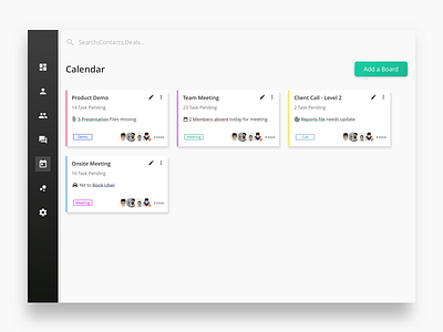 LayerCRM Calendar Web chat crm design layers layerscrm mobile style vr website