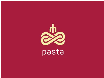 PASTA design fork graphicdesign ideas illustrator logo pasta