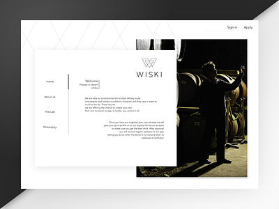 WISKI Concept branding branding clean concept whisky