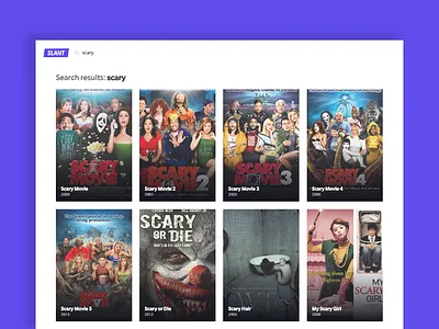 Slant.tv search results landing page movies open source search slant.tv tv series