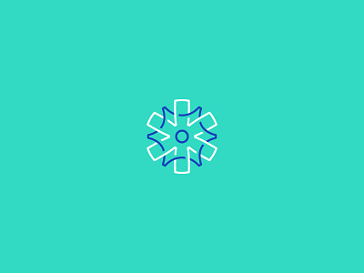 Snowflake Technologies app brand cog design flake icon logo snow snowflake symbol technology