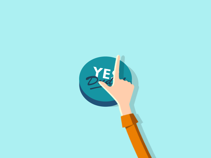 Yes Dude! after effects animation button dude flat gif vector yes dude
