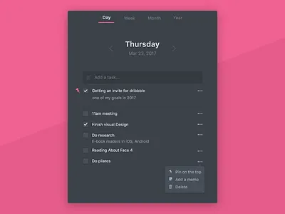 Hello, Dribbble! app calendar check date debut field input list mac schedule ui ux