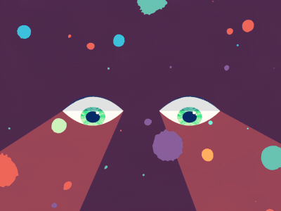 Looking around... animated gif animation eyes gif illustration motion motion design