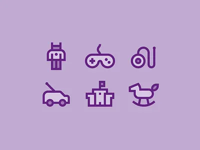 Toys for Flaticon part I boy car castle fun gamepad horse playground robot toy toys videogames yoyo