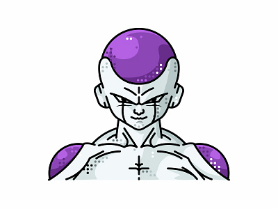 Frieza 2d animation avatar character dragonball friends frieza goku illustration line piccolo vector