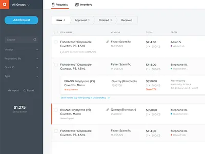 Dark Side(bar) application layout sidebar ui web design
