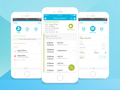 Meeting Room Booking App app corporate enterprise interface mobile ui ux
