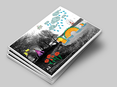 Drawing Pad Cover Design a3 childish childlike cover cover design crayon doodle drawing book drawing pad notebook scribble