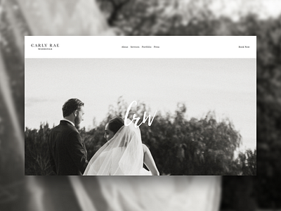 CRW - Site branding events homepage landing page site squarespace website weddings