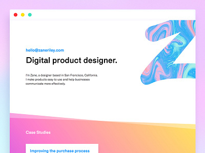 Personal Site portfolio post css product design react