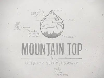 Mountain Top Logo - Sketch logo mountain top outdoor sketch