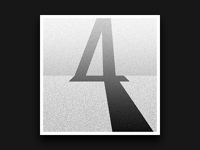 4 36daysoftype 4 black number white