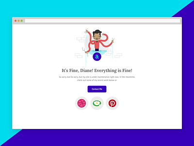 Site Maintenance Page aalok trivedi error illustration maintenance ui website