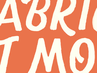 Moves brush lettering